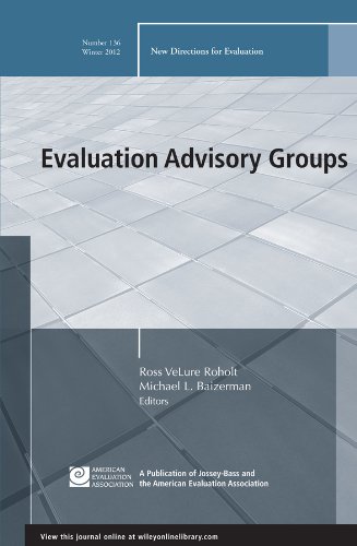 Evaluation Advisory Groups: New Directions for Evaluation, Number 136 (J-B PE Single Issue (Program) Evaluation)