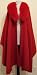 Alpaca Wool Women's Cloak Cape Red, with Real Fox Fur + Free Windsor 100ct