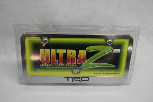 Universal Brass UltraZ License Plate Frame TRD Black