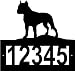 Custom Crafted AMERICAN STAFFORDSHIRE TERRIER Steel Address Sign