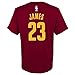 adidas Lebron James Cleveland Cavaliers Garnet Youth Name and Number Jersey T-Shirt