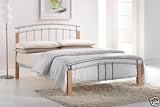 Tetras Silver 5ft King Metal Bed