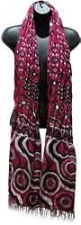 Crinkle Circle Design Scarf - Colors Available