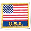 Patch - American Flag With ''USA''