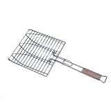 Produkt-Bild: greenmotion 481602 Grillguthalter f&uuml;r 3 Fische 59,5 cm / Grillzange Grillkorb f&uuml;r Fisch und Gem&uuml;se