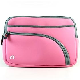 Kroo 11234 Retro Sleeve for 10-Inch Portable Laptop (Pink)