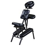 Rhea Black Portable Massage Chair With Carrying Bag