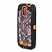 Huaxia Datacom Camo Tree Defender Military Grade Hybrid Case w/ Holster and Belt Clip For Samsung Galaxy S4 SIV I9500 - Camo Tree on Orange