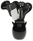 Farberware 9-Piece Kitchen-in-a-Crock Set, Black
