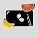 Durable Non-Slip & Non-Toxic Double Sided Design Cutting Board for Seniors & Vision Impaired (White/Black Large Color Contrast with Food)