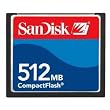 512MB Sandisk Compact Flash Memory Card (Bulk)