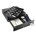 MMF Industries Steelmaster Magic Touch Model 1060 GT Cash Drawer with Keyed Lock, 4.75 x 18 x 16.7 Inches, Black (2251060GT04)