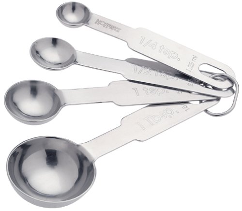 Hoffritz 4-Piece Stainless Steel Measuring Spoon Set