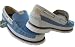 $100 Nautica Course Blue Leather Boat Sail Shoes #Image 2