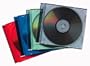 Fellowes NEATO Slim Colored Jewel Cases, 25 Pack (98329)