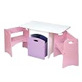 Pastel Table and Benches Set