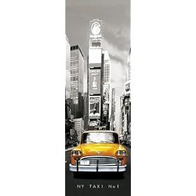 1art1 - 43453 - Poster de Porte - New York - Taxi No 1 - 158 X 53 cm