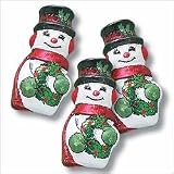 Christmas Snowman Solid Milk Chocolate (1 Lb - 55 Pcs)