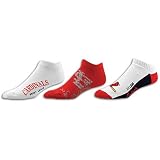 Cardinals For Bare Feet MLB 3pk Distressed Socks