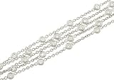 7 5 Strand Cable Bezel Diamond Bracelet 1.50cttw