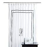 11pc Monogram R Shower Curtain & Towel Set