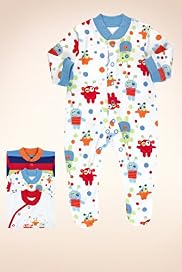 3 Pack - Pure Cotton Little Monster Sleepsuits