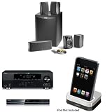 Polk Audio RM6750 5.1 Channel Home Theater Speaker System & Yamaha RX V365BL 500 Watt 5 Channel Home Theater Receiver & Yamaha YDS 11SL iPod Dock for select Yamaha AV Products & Samsung Blu Ray Disc Player w/Netflix Streaming Capabilities Bundle 416WF2Sa6wL. SL160 Polk Audio RM6750 5.1 Channel Home Theater Speaker System & Yamaha RX V365BL 500 Watt 5 Channel Home Theater Receiver & Yamaha YDS 11SL iPod Dock for select Yamaha AV Products & Samsung Blu Ray Disc Player w/Netflix Streaming Capabilities Bundle