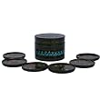 Handmade Lacquer Coaster Set Intricate Hand-etched Floral Design (Thailand)
