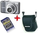 Bundle: Canon A2000 IS 10MP Digital Camera + 4GB + Soft Case