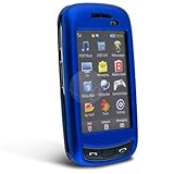 Clip On Rubber Coated Case for Samsung Impression A877 - Dark Blue