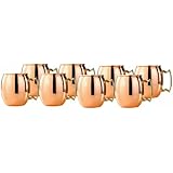 Old Dutch 2-Ounce Solid Copper Moscow Mule Shot Mugs, Set of 8