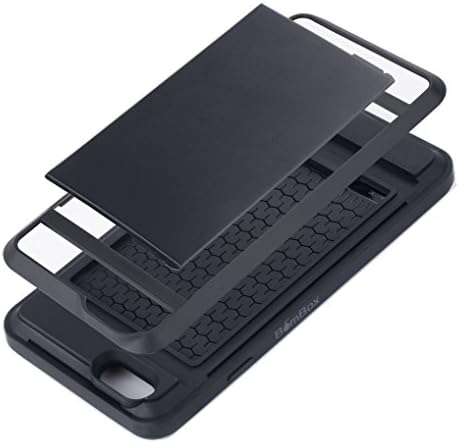 BomBox[Keeper] Shockproof Wallet Cardholder Case for iPhone 6 Plus (Black)