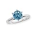 Jewelry : 2.05 ct. Blue - I1 Round Brilliant Cut Diamond Solitaire Ring