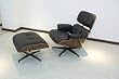 Modern Lounge Chair and Ottoman Set- Black