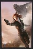 Avengers Movie Back Widow 2011 SDCC Exclusive Promo Lithograph/Poster