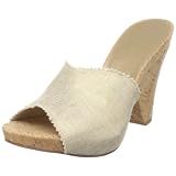 Stuart Weitzman Women's Hudedge Linen Wedge Sandal