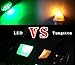 YITAMOTOR 20 PCS T10 Wedge 8-SMD Green LED Light bulbs W5W 2825 158 192 168 194