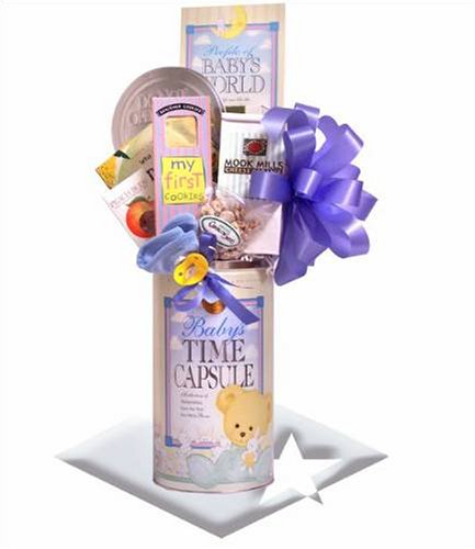 Baby Boy Time Capsule Baby Shower Gift Basket by Great Themes Galore