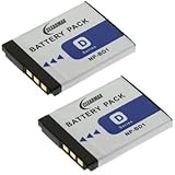 ClearMax High Capacity NP-BD1 / NP-FD1 Replacement Lithium-Ion Battery for Select Sony Cyber-shot Digital Cameras, Pack of 2