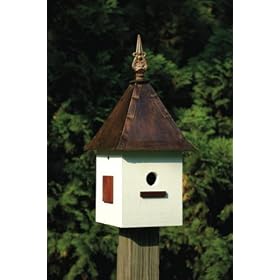 Heartwood Songbird Suite Birdhouse, White by 