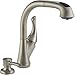 Read Delta 16961-SSSD-DST Single Handle Pull-Out Kitchen Faucet with Soap Dispenser, Stainless Details Delta 16961-SSSD-DST Single Handle Pull-Out Kitchen Faucet with Soap Dispenser, Stainless
