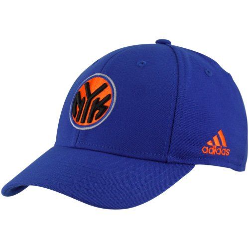 NBA adidas New York Knicks Royal Blue Basic Logo Structured Flex Hat