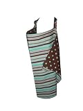 Joia Products The Mommy Cover Nursing Cover, Teal Stripe