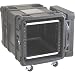 SKB 10U Industrial Shock Rack 28 deep x 17 1/2 high, Fits Dell Servers with Square Holes or Large Round Rack Mount Holes