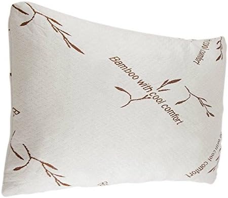 Bamboo Pillow Memory Foam Queen Size New Improved Version Hypoallergenic Comfort Soft