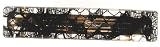 France Luxe Classic Rectangle Barrette - Black Lace