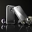 MoreThing Apple iPhone 3G Metallic Slim Fit Case & Mirror Screen Protection (Silver)