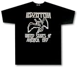 Led Zeppelin 1977 US TOUR SWAN SONG Men's T Shirt Small thru 2XL