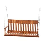 Southern Cross Model SC750 Four Foot Cherry Porch Swing with Hardware by Southern Cross Trading Company