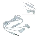 White 3.5MM metal Stereo Headset Handfree Soft Gel Earbud with Microphone for Apple iPhone 4S